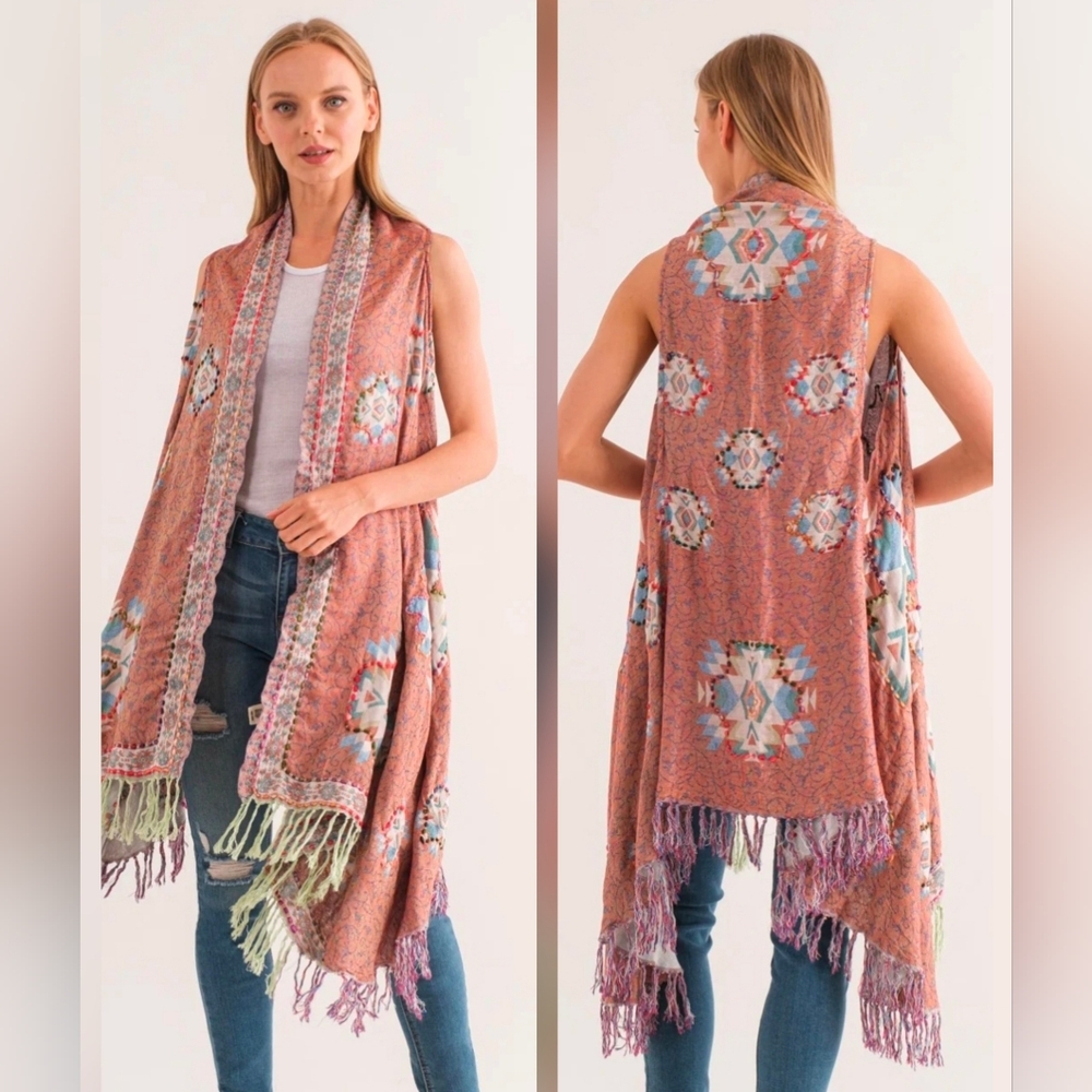 RAJ JULIA THICK STITCH VEST One Size